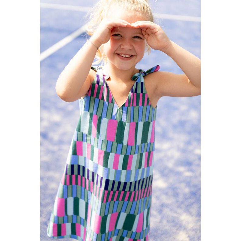 Katoen-viscosemix wilde strepen | Poppy Fabrics &ndash; riet/pink,  image number 6