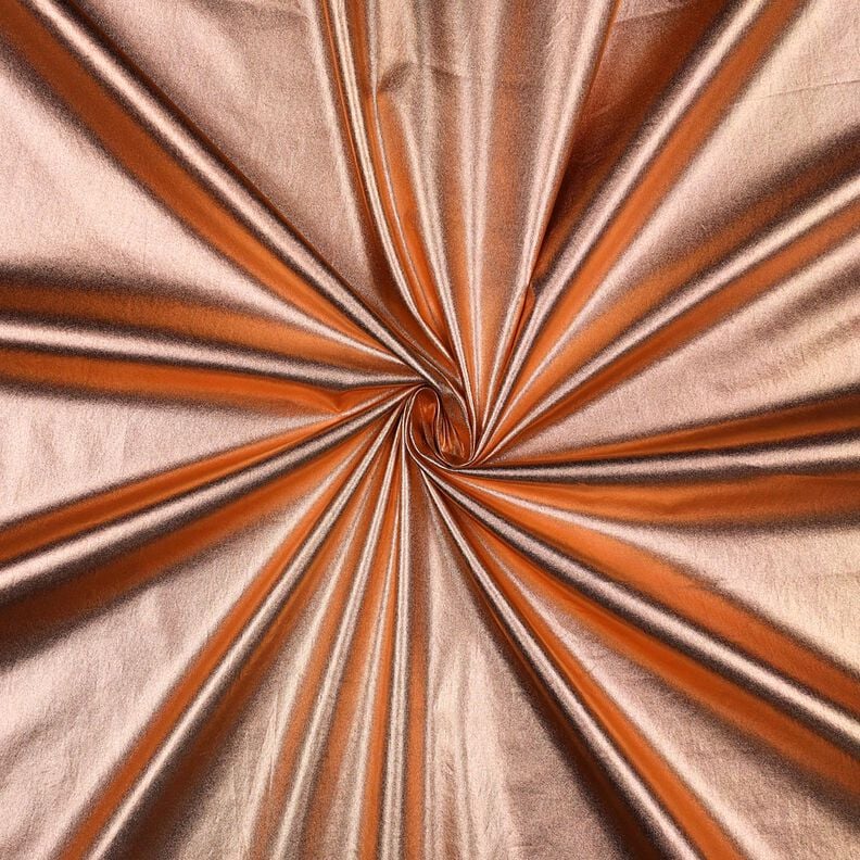 Katoenpopeline Met folie afgewerkt Effen – rosé goud metallic, image number 1