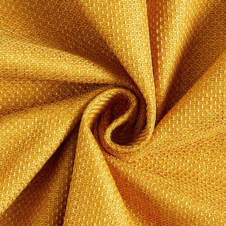 Bekledingsstof Honingraatstructuur – currygeel,  image number 1