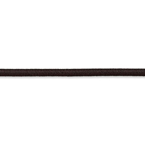 Gummikoord [Ø 3 mm] – zwartbruin, 