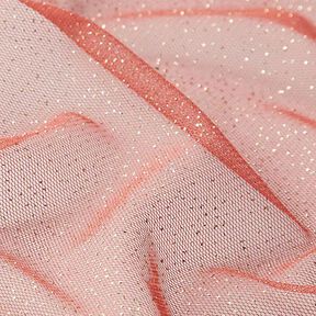 Glittertule royal – terracotta/goud, 