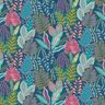 Decostof half panama botanisch – marineblauw,  thumbnail number 1