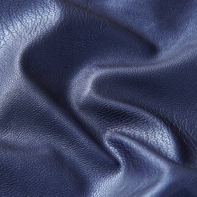 Stretch Imitatieleer Metallic – marineblauw, 