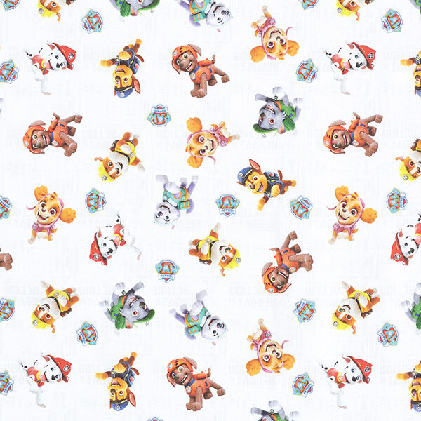 Cretonne Licentiestof Paw Patrol vrienden | Viacom – wit, image number 1