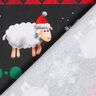 French Terry sommersweat Määährry Christmas | Glitzerpüppi – zwart/chili,  thumbnail number 4