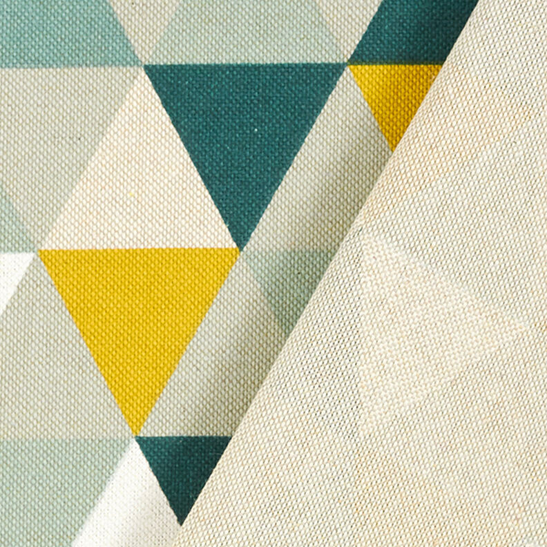 Decostof half panama Driehoeken – groen, image number 4