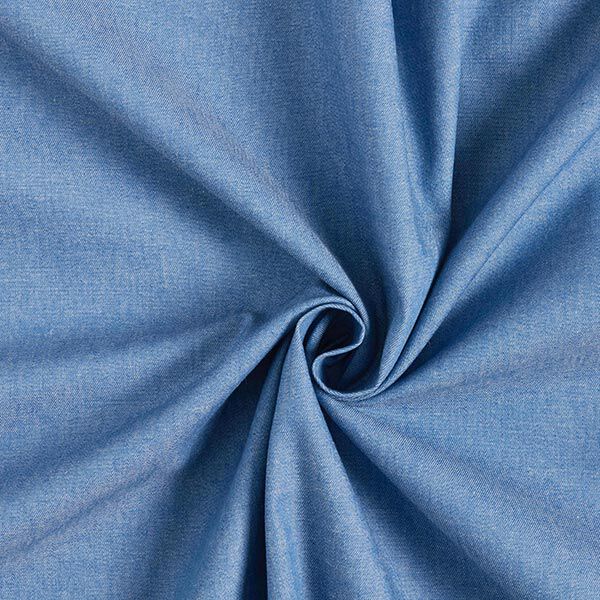 Katoen chambray jeanslook – blauw,  image number 1