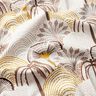 Decostof Katoenkeper abstracte palmventilatoren – currygeel/ivoor,  thumbnail number 2