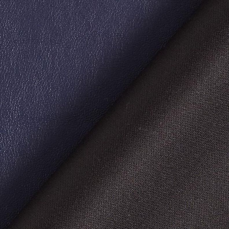 Imitatieleer glad stretch – marineblauw,  image number 3