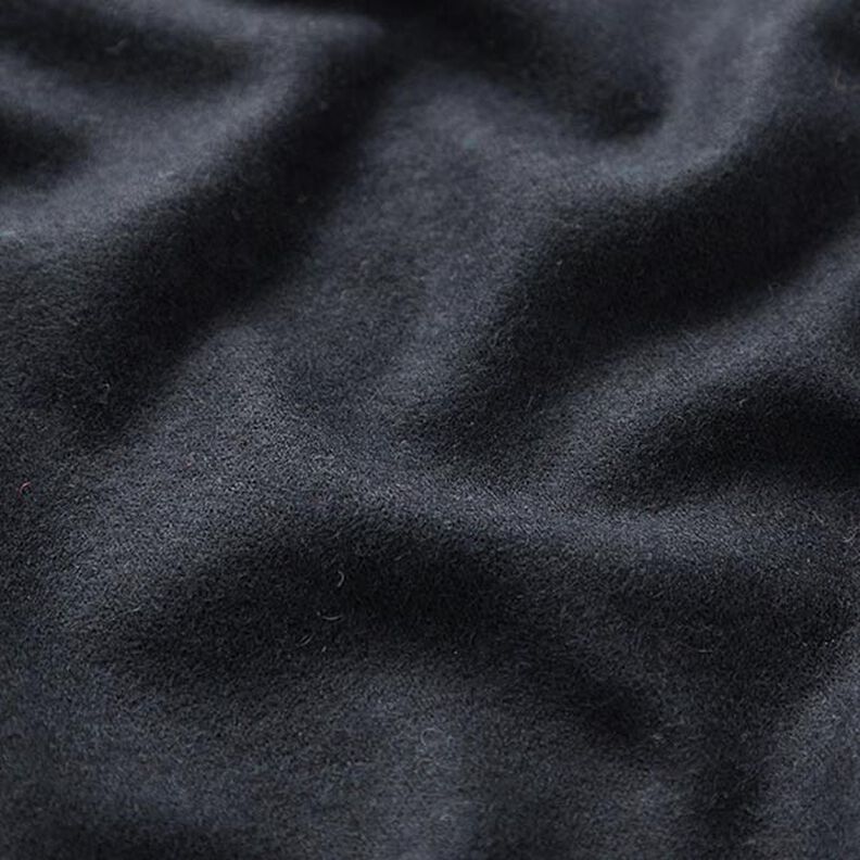 Gebreid wol effen – zwart blauw,  image number 2