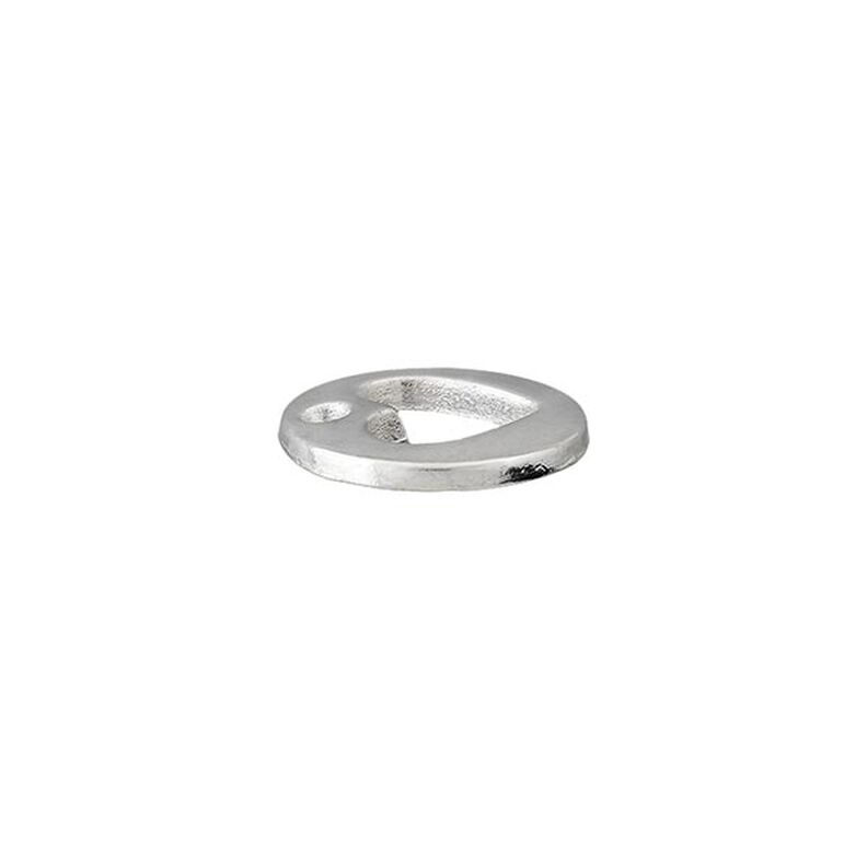 Garnering hart [ Ø 12 mm ] – zilver metalen,  image number 2