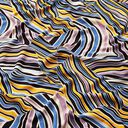 Viscosejersey abstracte bladeren – lichtbeige/lila, 