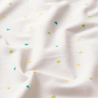 Katoenjersey Kleine sterren | PETIT CITRON – ecru, 