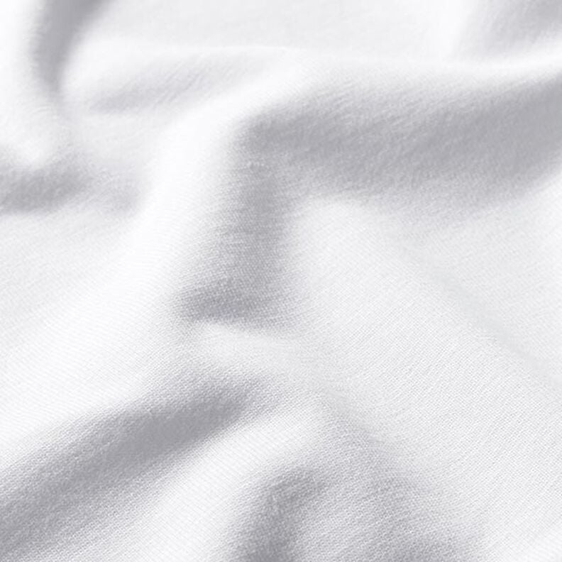 Katoenjersey Medium effen – wit,  image number 2