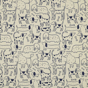 Katoenjersey Honden | by Poppy – anemoon/marineblauw, 
