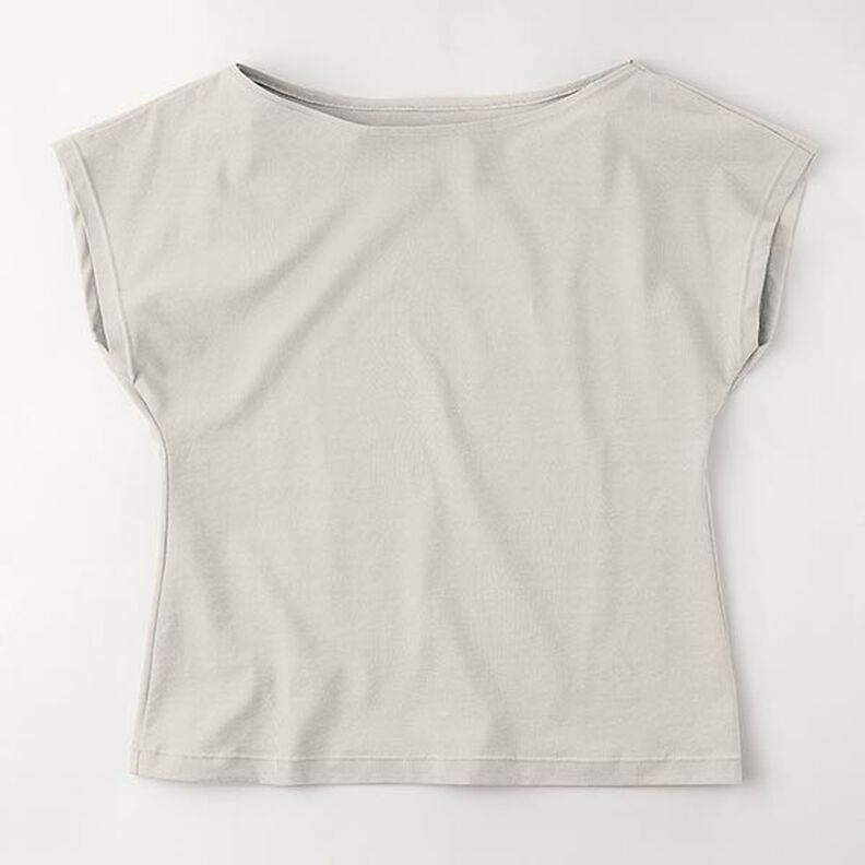 Katoenjersey medium effen – natuur, image number 8