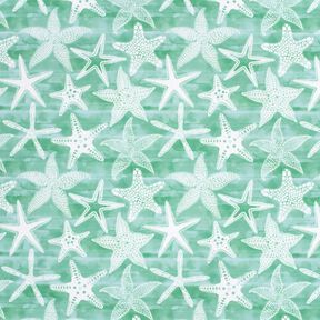 Badpakstof UPF50 Zeester – eucalyptus/wit, 