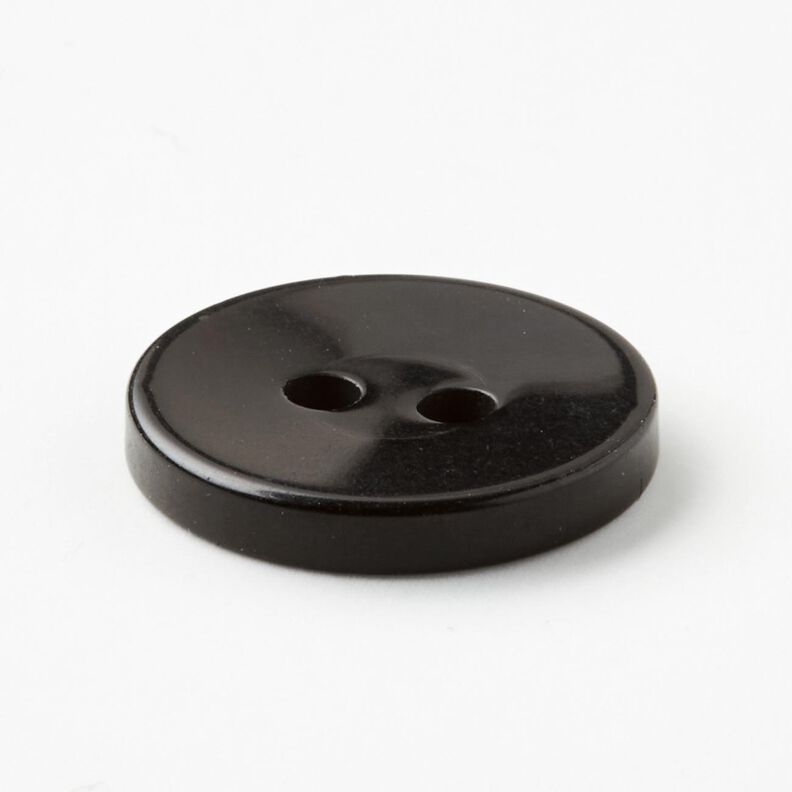 2-gats knoop glanzend [Ø 15 mm] – zwart,  image number 2