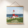 Decopaneel Gobelin Vuurtoren – lichtblauw/rood,  thumbnail number 6