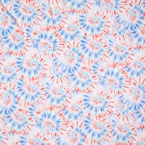 Badpakstof Batik-mandala – wit/chili, 