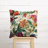 Decostof Half panama prachtige bloemen – natuur/purper,  thumbnail number 9