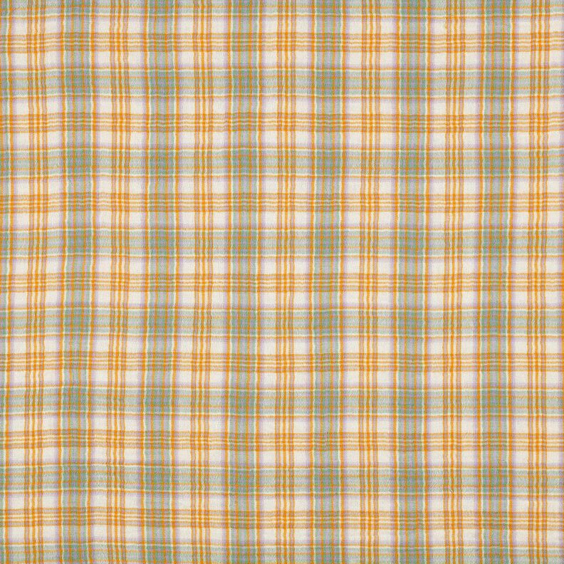 Mousseline/dubbel gehaakte stoffen Ruit| Poppy Fabrics – currygeel/salie,  image number 1