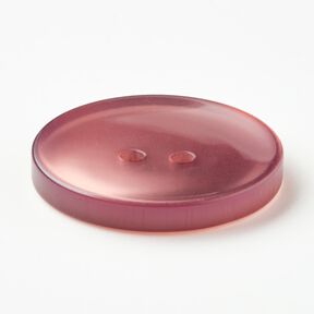 2-gats knoop glanzend [Ø 25 mm] – donker oudroze, 