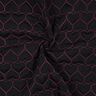 Doorgestikte stof Neonharten | Poppy Fabrics – zwart/neon pink,  thumbnail number 3