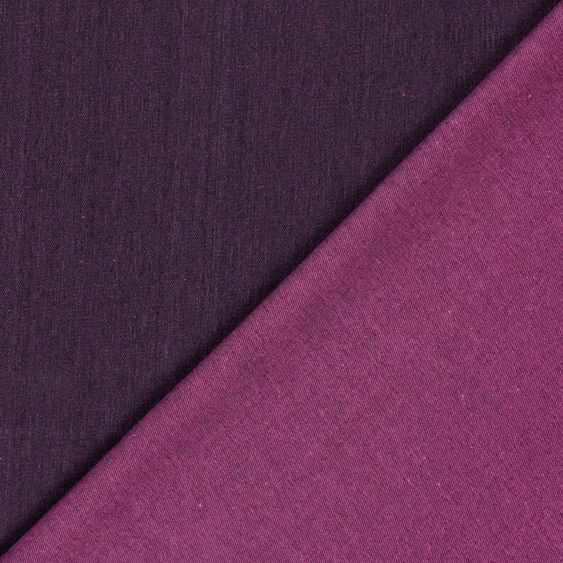 Denim katoenmix melange – aubergine,  image number 3