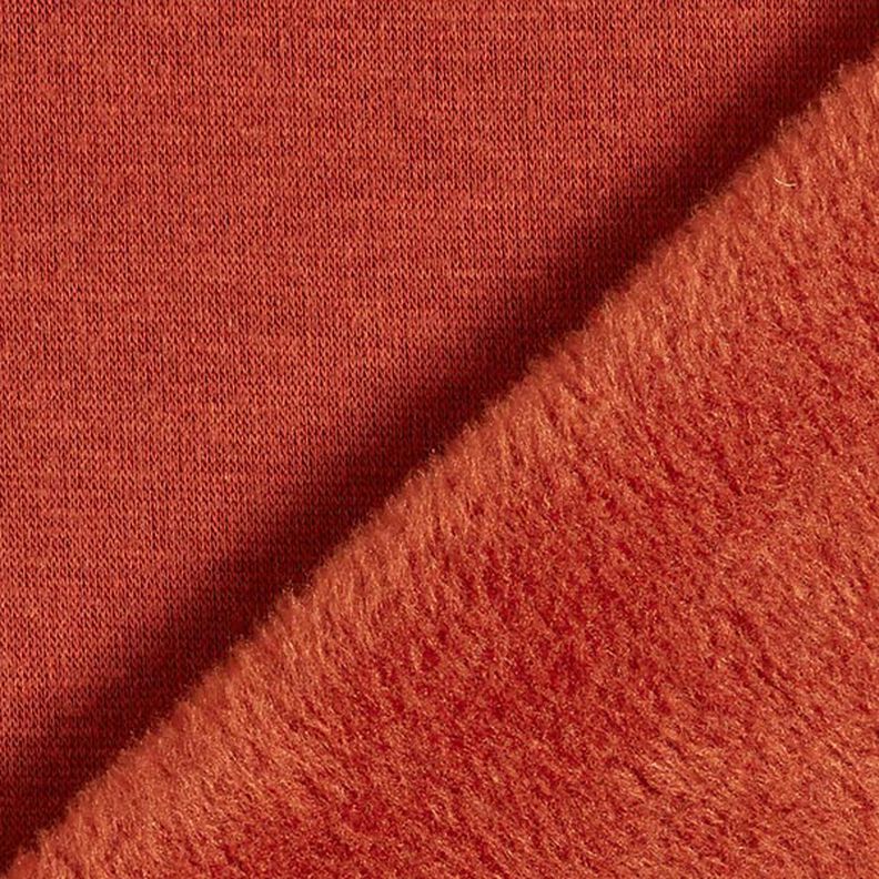 Alpenfleece Knuffelsweat Effen – terracotta,  image number 5