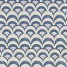 Katoenen stof Popeline elegante bogen – blauwgrijs/licht taupe,  thumbnail number 1