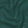 Mousseline/dubbel gehaakte stoffen Rechthoek Foliedruk | Poppy Fabrics – blauwe spar/goud metallic,  thumbnail number 2