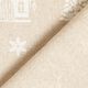 Decostof half panama Glinsterende winterhuizen – wit/natuur,  thumbnail number 5