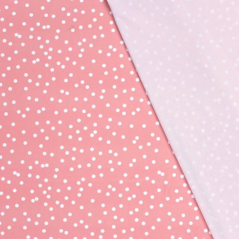 Badpakstof UPF50 Kleine stippen – roze/wit,  image number 4