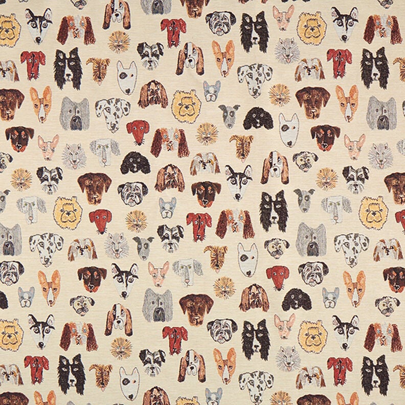 Decostof Gobelin honden – beige, image number 1