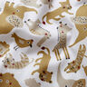 Katoenpopeline Dierendrukte – wit,  thumbnail number 2