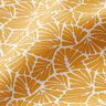 Gecoate katoen abstracte minibladeren – zonnegeel/wit,  thumbnail number 3