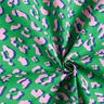Gecoate katoen abstracte Leeuw | Poppy Fabrics – groen/roze,  thumbnail number 3