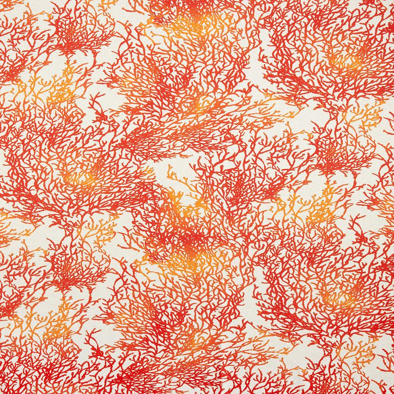 Decostof Half panama fijn koraal – terracotta/natuurlijk,  image number 1