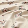 GOTS Katoenjersey verspreide bloemen | Poppy Fabrics – amandel,  thumbnail number 2