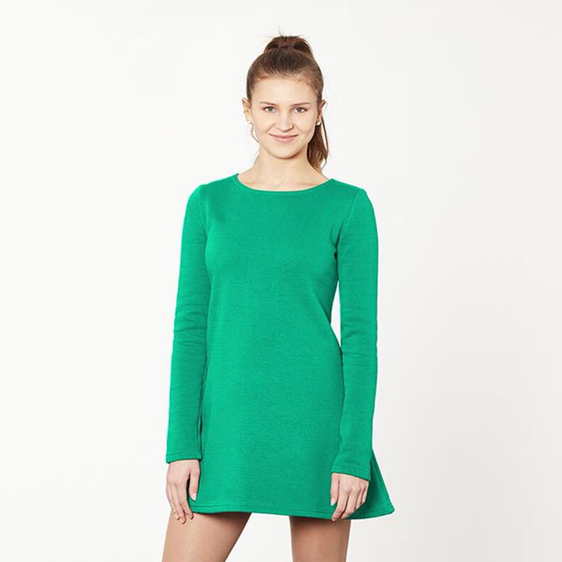 Licht katoenen sweatstof effen – groen, image number 6