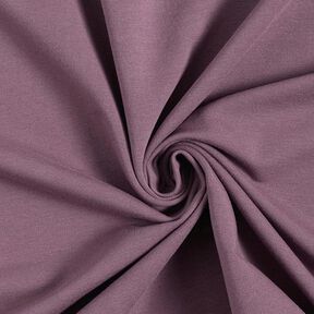 Licht katoenen sweatstof effen – aubergine, 