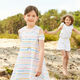 GOTS Katoenjersey Aquarel regenboog | Tula – wit,  thumbnail number 7