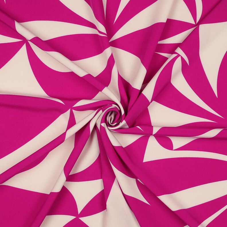 Stretch blousestof geometrisch| Poppy Fabrics – purper/cashew,  image number 3
