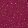 Katoenen mousseline verspreide gouden vlekken – bordeauxrood/goud,  thumbnail number 1