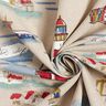 Decostof Half panama Boten – blauw/rood,  thumbnail number 3