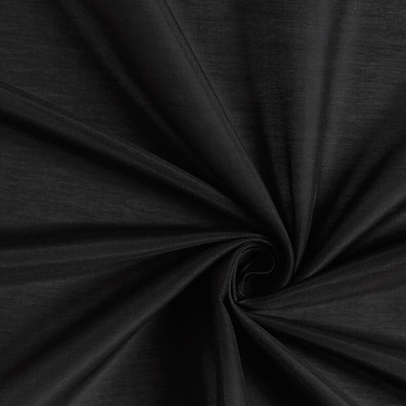 Superlicht katoen-zijdeweefsel Voile – zwart,  image number 1