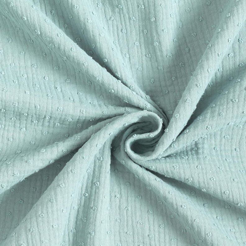 Mousseline/dubbel gehaakte stoffen dobby – mint,  image number 3