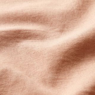 Gewassen linnen-katoenmix – roségoud | Stofrestant 70cm, 