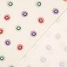 Katoenflanel Smileys | Poppy Fabrics – ivoor/oudroze,  thumbnail number 3